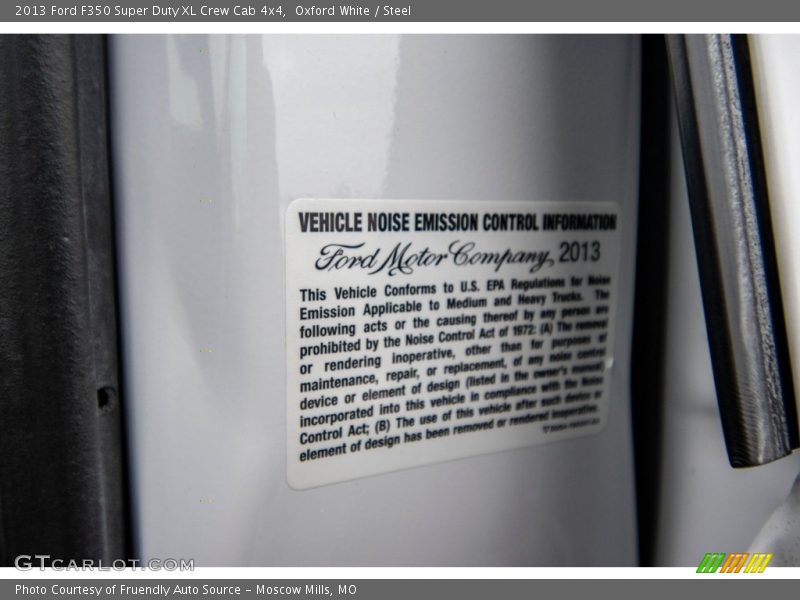 Oxford White / Steel 2013 Ford F350 Super Duty XL Crew Cab 4x4