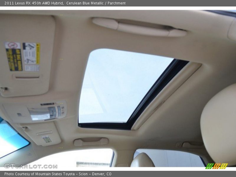 Cerulean Blue Metallic / Parchment 2011 Lexus RX 450h AWD Hybrid