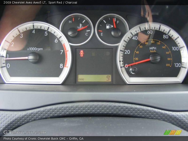 Sport Red / Charcoal 2009 Chevrolet Aveo Aveo5 LT