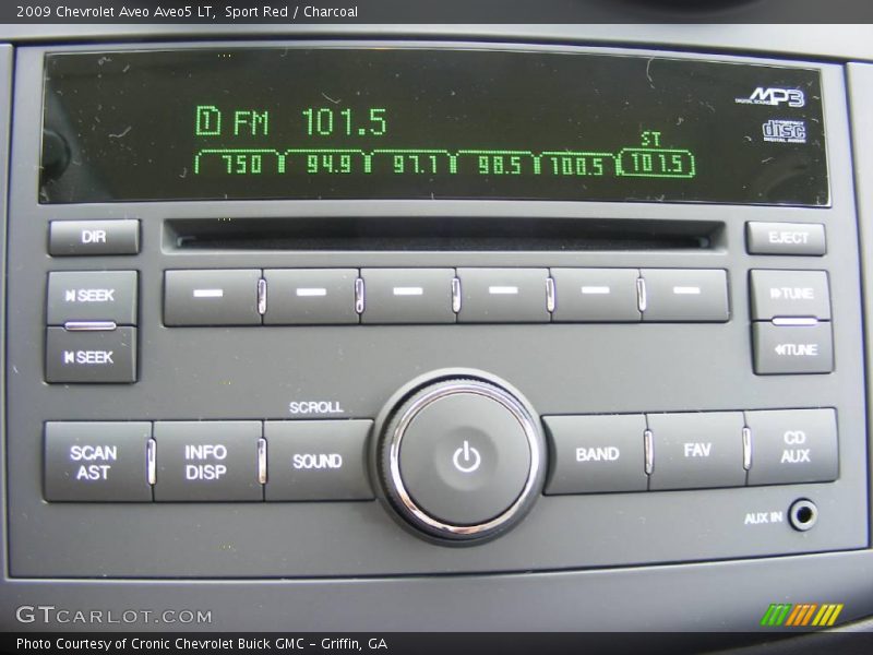 Sport Red / Charcoal 2009 Chevrolet Aveo Aveo5 LT