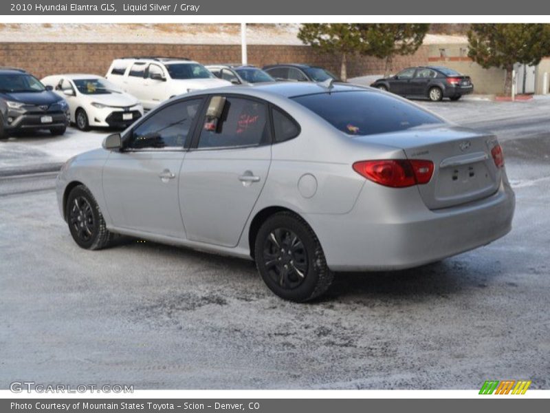 Liquid Silver / Gray 2010 Hyundai Elantra GLS