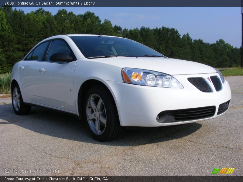 Summit White / Ebony 2009 Pontiac G6 GT Sedan