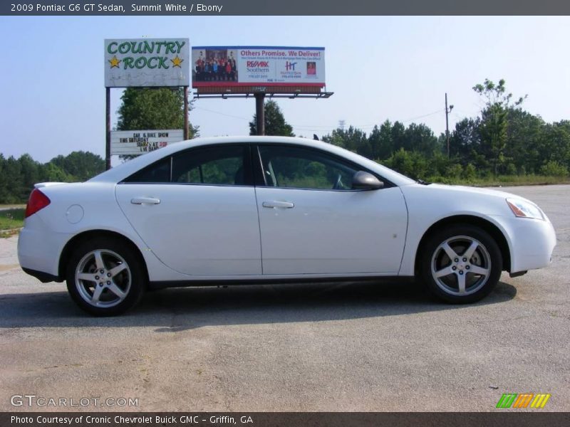 Summit White / Ebony 2009 Pontiac G6 GT Sedan