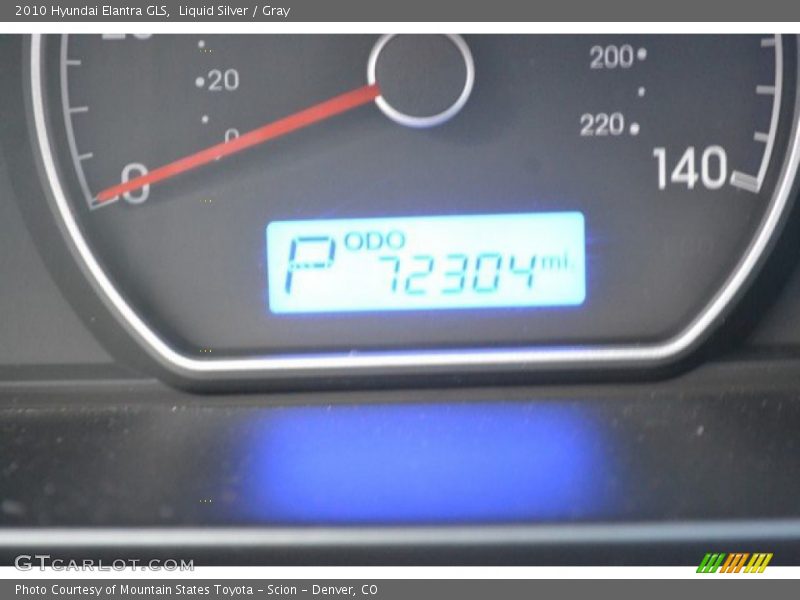 Liquid Silver / Gray 2010 Hyundai Elantra GLS