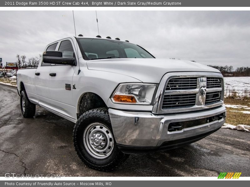 Bright White / Dark Slate Gray/Medium Graystone 2011 Dodge Ram 3500 HD ST Crew Cab 4x4