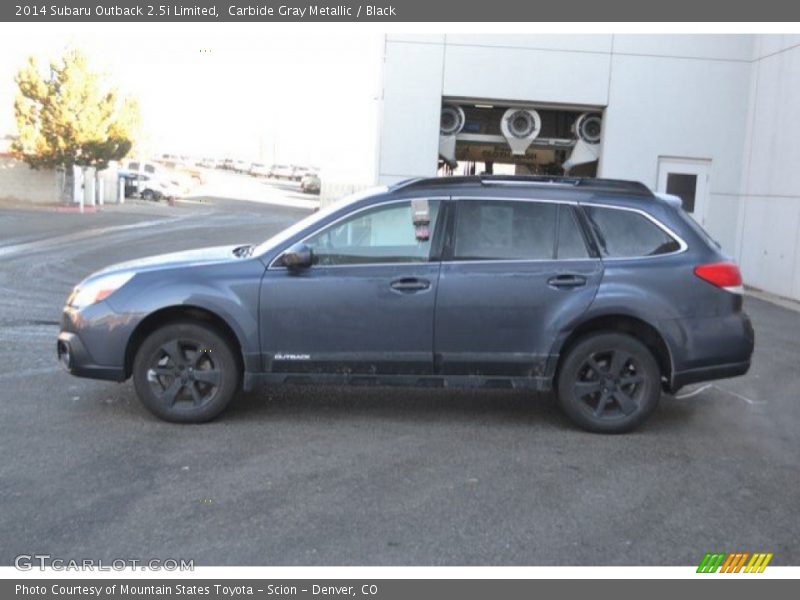 Carbide Gray Metallic / Black 2014 Subaru Outback 2.5i Limited