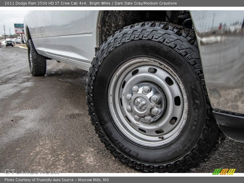 Bright White / Dark Slate Gray/Medium Graystone 2011 Dodge Ram 3500 HD ST Crew Cab 4x4