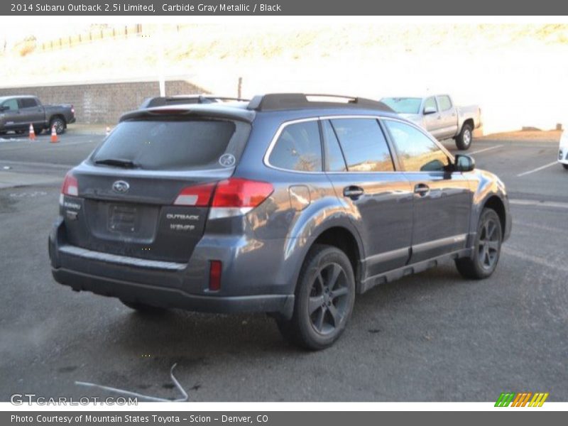 Carbide Gray Metallic / Black 2014 Subaru Outback 2.5i Limited