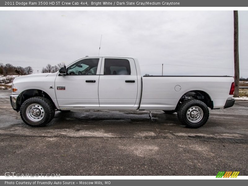 Bright White / Dark Slate Gray/Medium Graystone 2011 Dodge Ram 3500 HD ST Crew Cab 4x4