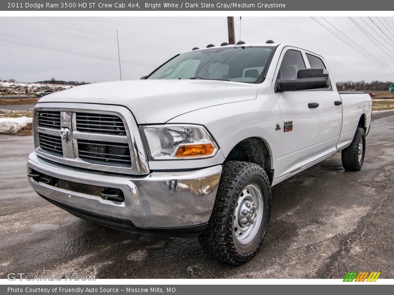 Bright White / Dark Slate Gray/Medium Graystone 2011 Dodge Ram 3500 HD ST Crew Cab 4x4