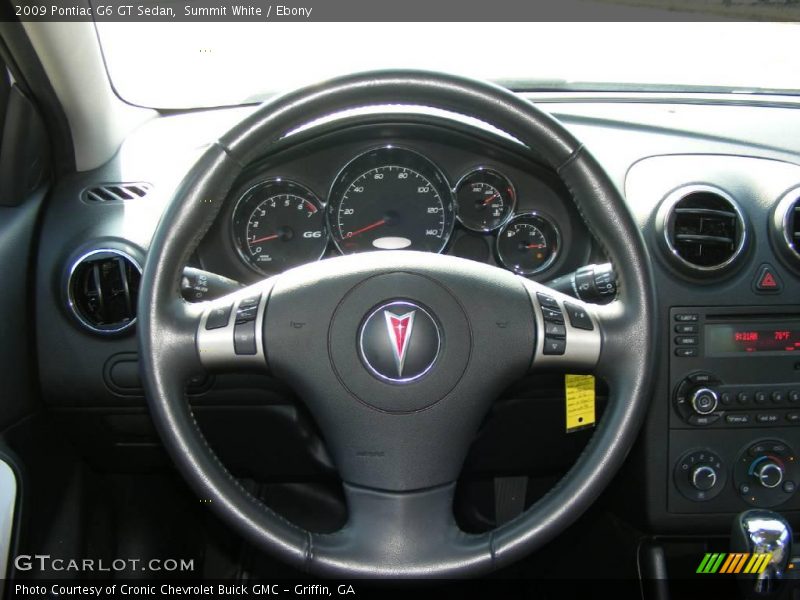 Summit White / Ebony 2009 Pontiac G6 GT Sedan