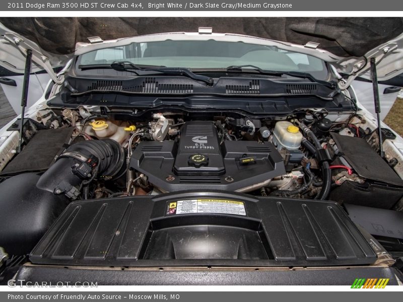 Bright White / Dark Slate Gray/Medium Graystone 2011 Dodge Ram 3500 HD ST Crew Cab 4x4