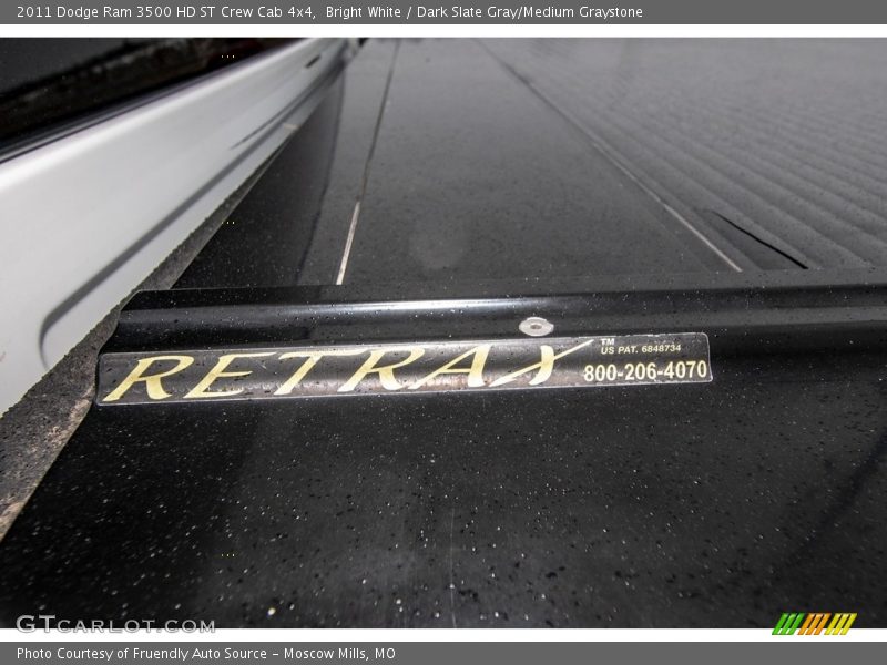 Bright White / Dark Slate Gray/Medium Graystone 2011 Dodge Ram 3500 HD ST Crew Cab 4x4
