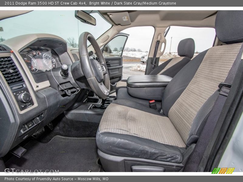 Bright White / Dark Slate Gray/Medium Graystone 2011 Dodge Ram 3500 HD ST Crew Cab 4x4
