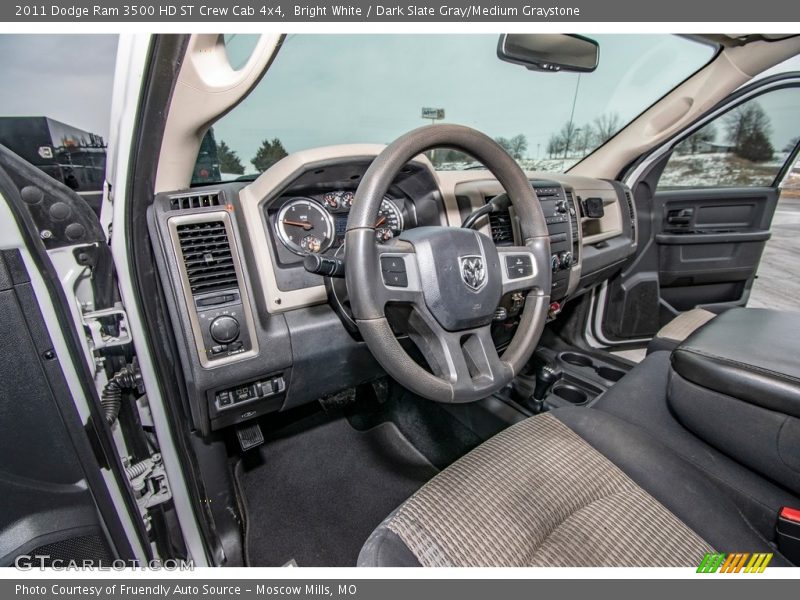 Bright White / Dark Slate Gray/Medium Graystone 2011 Dodge Ram 3500 HD ST Crew Cab 4x4