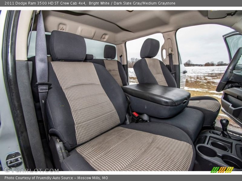 Bright White / Dark Slate Gray/Medium Graystone 2011 Dodge Ram 3500 HD ST Crew Cab 4x4