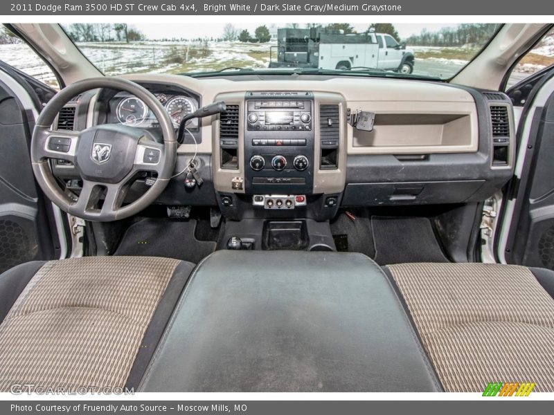 Bright White / Dark Slate Gray/Medium Graystone 2011 Dodge Ram 3500 HD ST Crew Cab 4x4