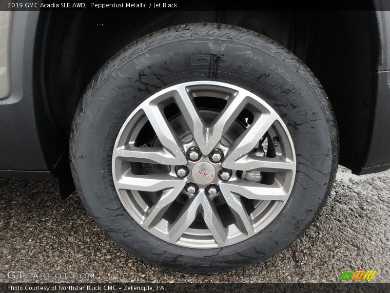 Pepperdust Metallic / Jet Black 2019 GMC Acadia SLE AWD