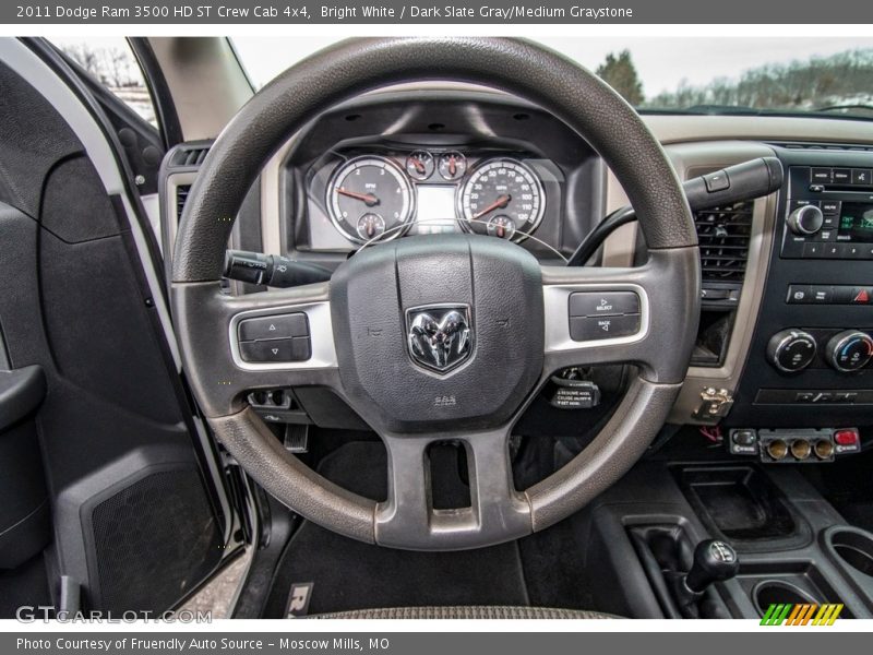 Bright White / Dark Slate Gray/Medium Graystone 2011 Dodge Ram 3500 HD ST Crew Cab 4x4