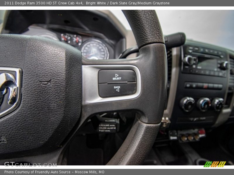 Bright White / Dark Slate Gray/Medium Graystone 2011 Dodge Ram 3500 HD ST Crew Cab 4x4
