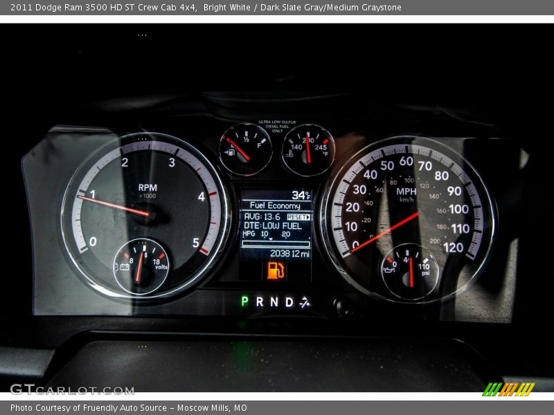 Bright White / Dark Slate Gray/Medium Graystone 2011 Dodge Ram 3500 HD ST Crew Cab 4x4