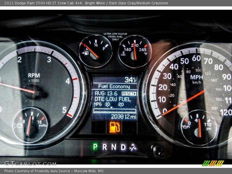 Bright White / Dark Slate Gray/Medium Graystone 2011 Dodge Ram 3500 HD ST Crew Cab 4x4