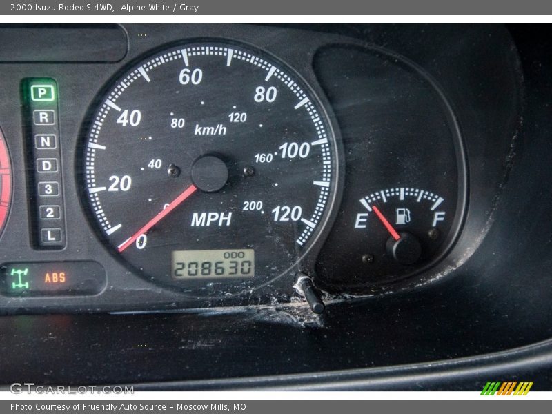 Alpine White / Gray 2000 Isuzu Rodeo S 4WD