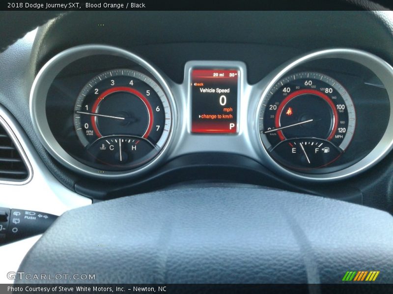Blood Orange / Black 2018 Dodge Journey SXT