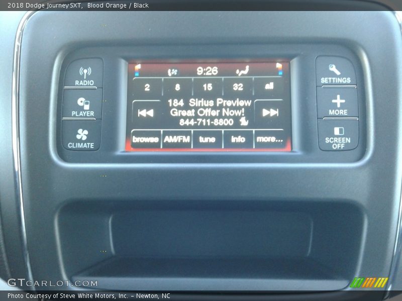 Blood Orange / Black 2018 Dodge Journey SXT