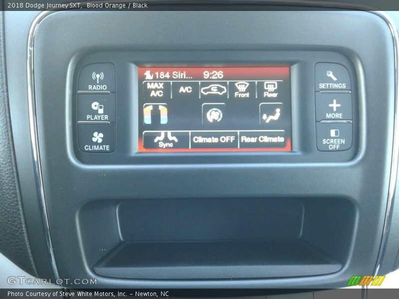 Blood Orange / Black 2018 Dodge Journey SXT