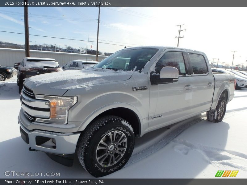 Ingot Silver / Black 2019 Ford F150 Lariat SuperCrew 4x4