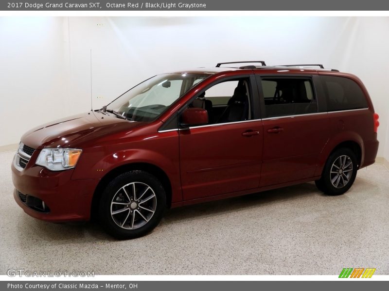 Octane Red / Black/Light Graystone 2017 Dodge Grand Caravan SXT