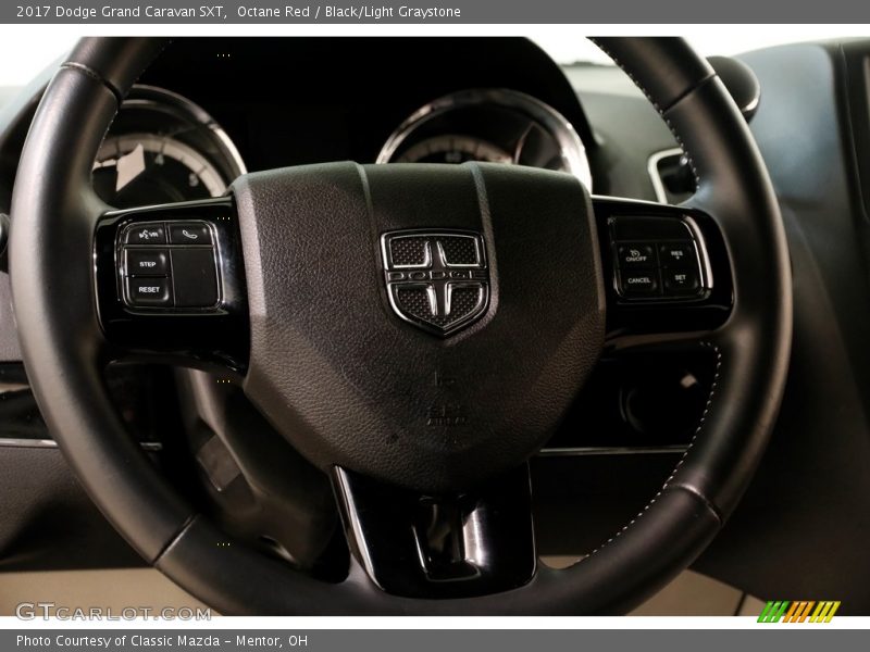 Octane Red / Black/Light Graystone 2017 Dodge Grand Caravan SXT