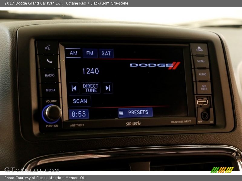 Octane Red / Black/Light Graystone 2017 Dodge Grand Caravan SXT