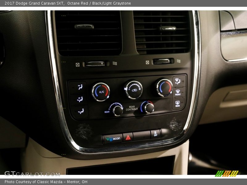 Octane Red / Black/Light Graystone 2017 Dodge Grand Caravan SXT