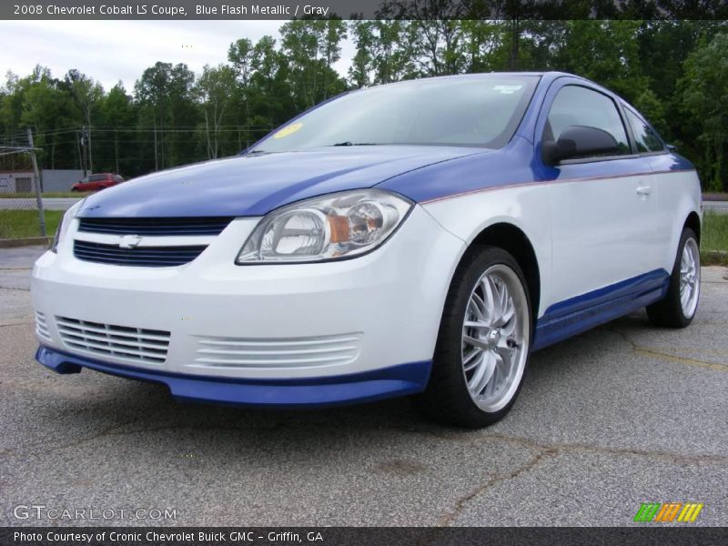 Blue Flash Metallic / Gray 2008 Chevrolet Cobalt LS Coupe