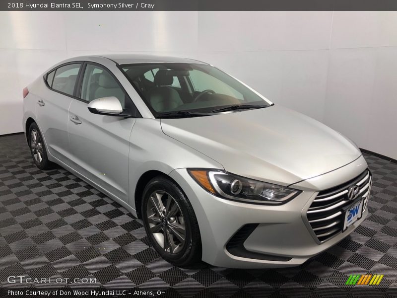 Symphony Silver / Gray 2018 Hyundai Elantra SEL