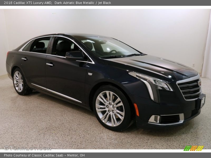 Dark Adriatic Blue Metallic / Jet Black 2018 Cadillac XTS Luxury AWD
