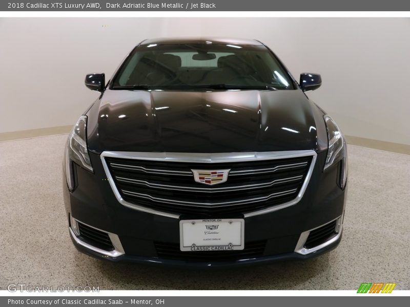 Dark Adriatic Blue Metallic / Jet Black 2018 Cadillac XTS Luxury AWD