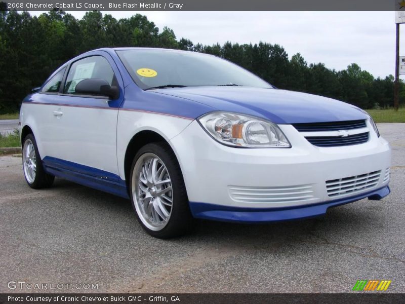 Blue Flash Metallic / Gray 2008 Chevrolet Cobalt LS Coupe