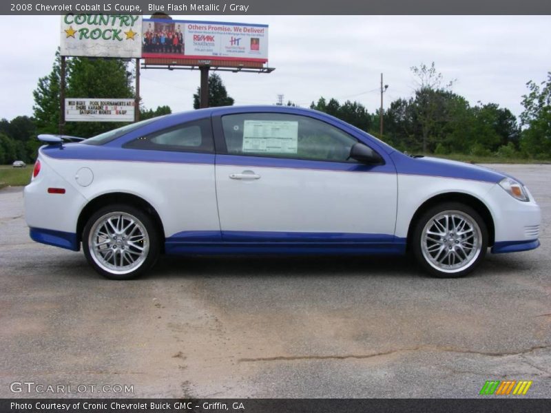 Blue Flash Metallic / Gray 2008 Chevrolet Cobalt LS Coupe