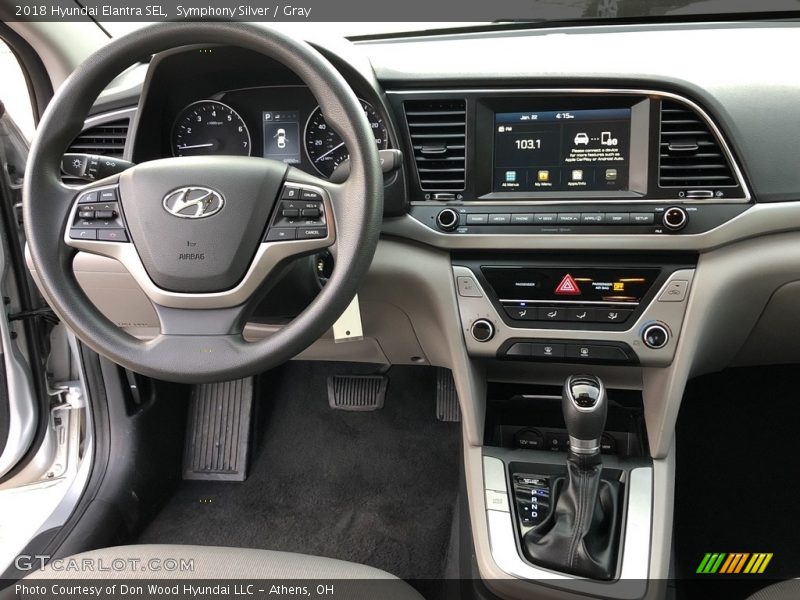 Symphony Silver / Gray 2018 Hyundai Elantra SEL