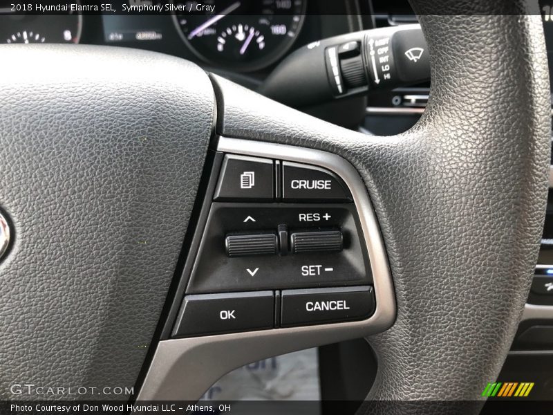 Symphony Silver / Gray 2018 Hyundai Elantra SEL