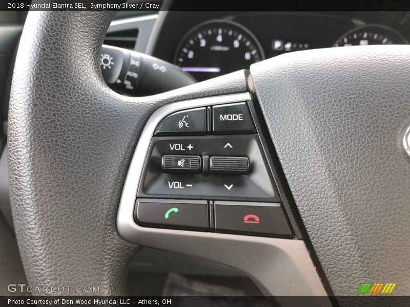 Symphony Silver / Gray 2018 Hyundai Elantra SEL