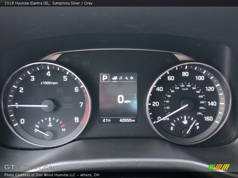 Symphony Silver / Gray 2018 Hyundai Elantra SEL