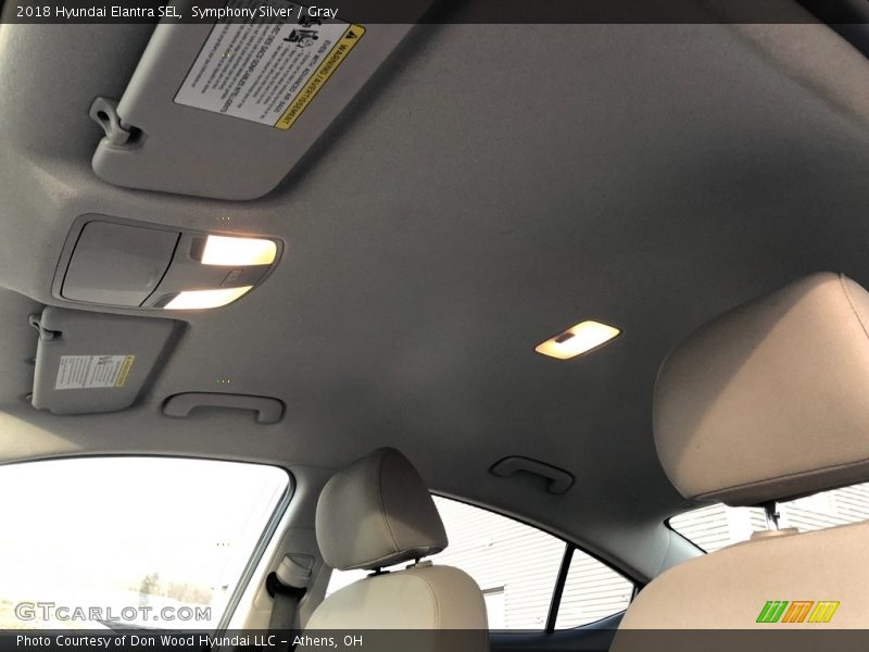Symphony Silver / Gray 2018 Hyundai Elantra SEL