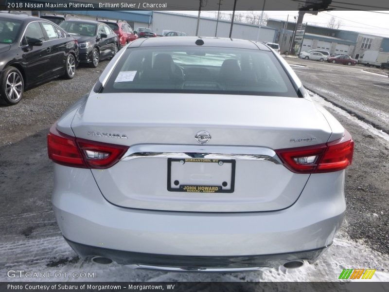 Brilliant Silver / Charcoal 2018 Nissan Maxima Platinum