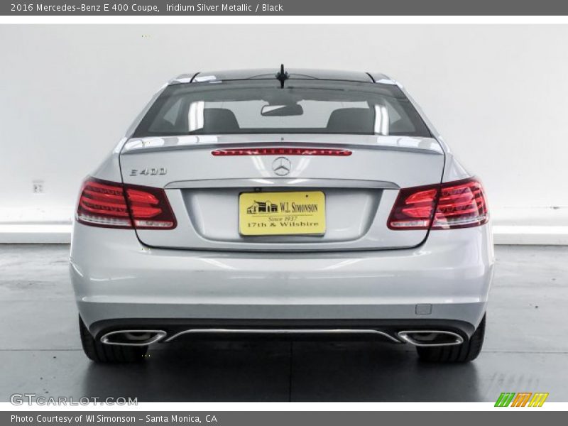 Iridium Silver Metallic / Black 2016 Mercedes-Benz E 400 Coupe