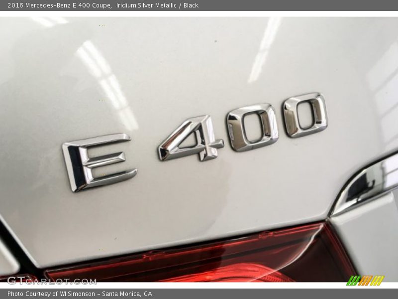 Iridium Silver Metallic / Black 2016 Mercedes-Benz E 400 Coupe