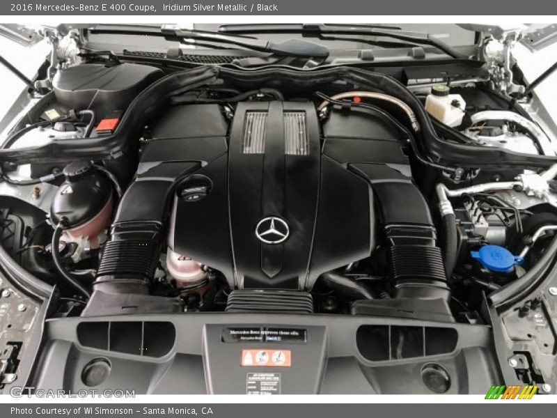 Iridium Silver Metallic / Black 2016 Mercedes-Benz E 400 Coupe